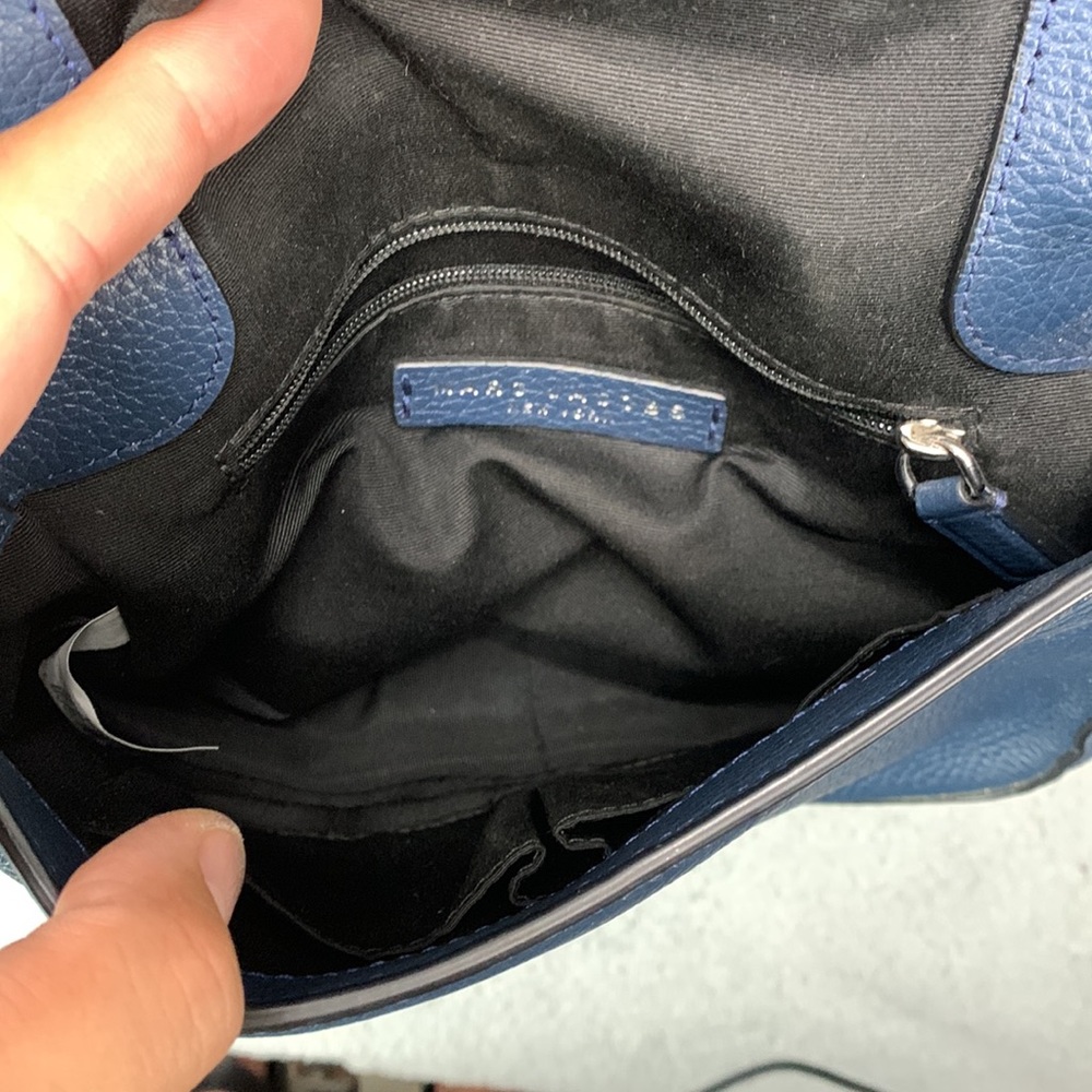 Marc Jacobs Gotham Small‎ Nomad Crossbody Bag Women’s Blue Sea Leather – Good - Picture 12 of 15